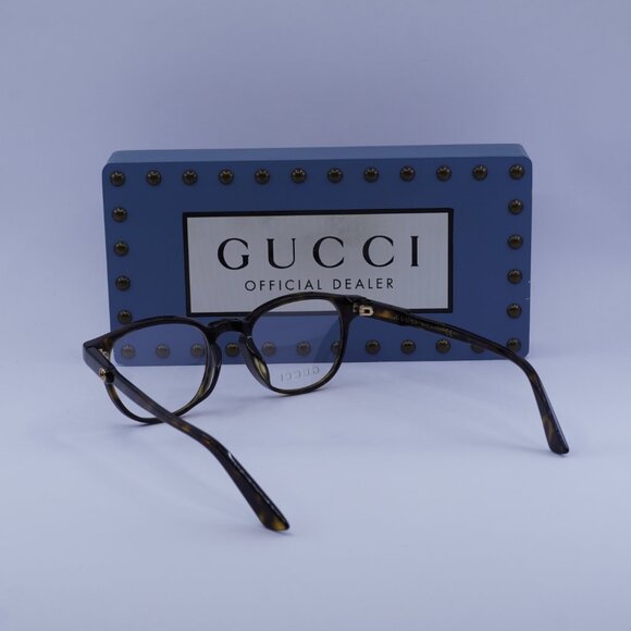 Gucci GG0556OJ 002 Square Eyeglasses - Havana 47mm - Picture 6 of 11